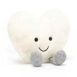 Jellycat Amuseable Cream Heart Small 11 X 12 Cm