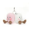 Jellycat Amuseables Pair Of Marshmallows Bag Charm 15cm X 11cm X 5cm