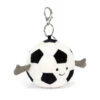 Jellycat Amuseable Sports Football Bag Charm 16 X 8 X 6 Cm