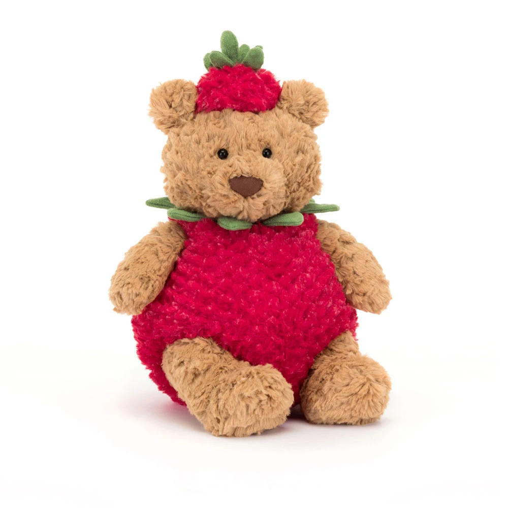 Jellycat Bartholomeus Bear Strawberry 1 Jellycat Bartholomeus Bear Strawberry