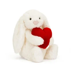 Jellycat Bashful Red Love Heart Bunny Original 31 X 12 Cm