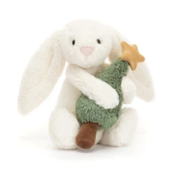 Jellycat Bashful Bunny With Christmas Tree 18 X 9 X 8 Cm