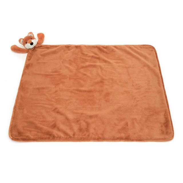 Jellycat Bashful Fox Club Blankie 1 Jellycat Bashful Fox Club Blankie