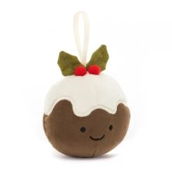 Jellycat Festive Folly Christmas Pudding 7 X 7 Cm