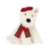 Jellycat Winter Warmer Munro Scottie Dog 21cm X 12cm X 15cm