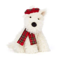 Jellycat Winter Warmer Munro Scottie Dog 21cm X 12cm X 15cm