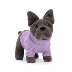 Jellycat Sweater French Bulldog Purple 17 X 19 Cm