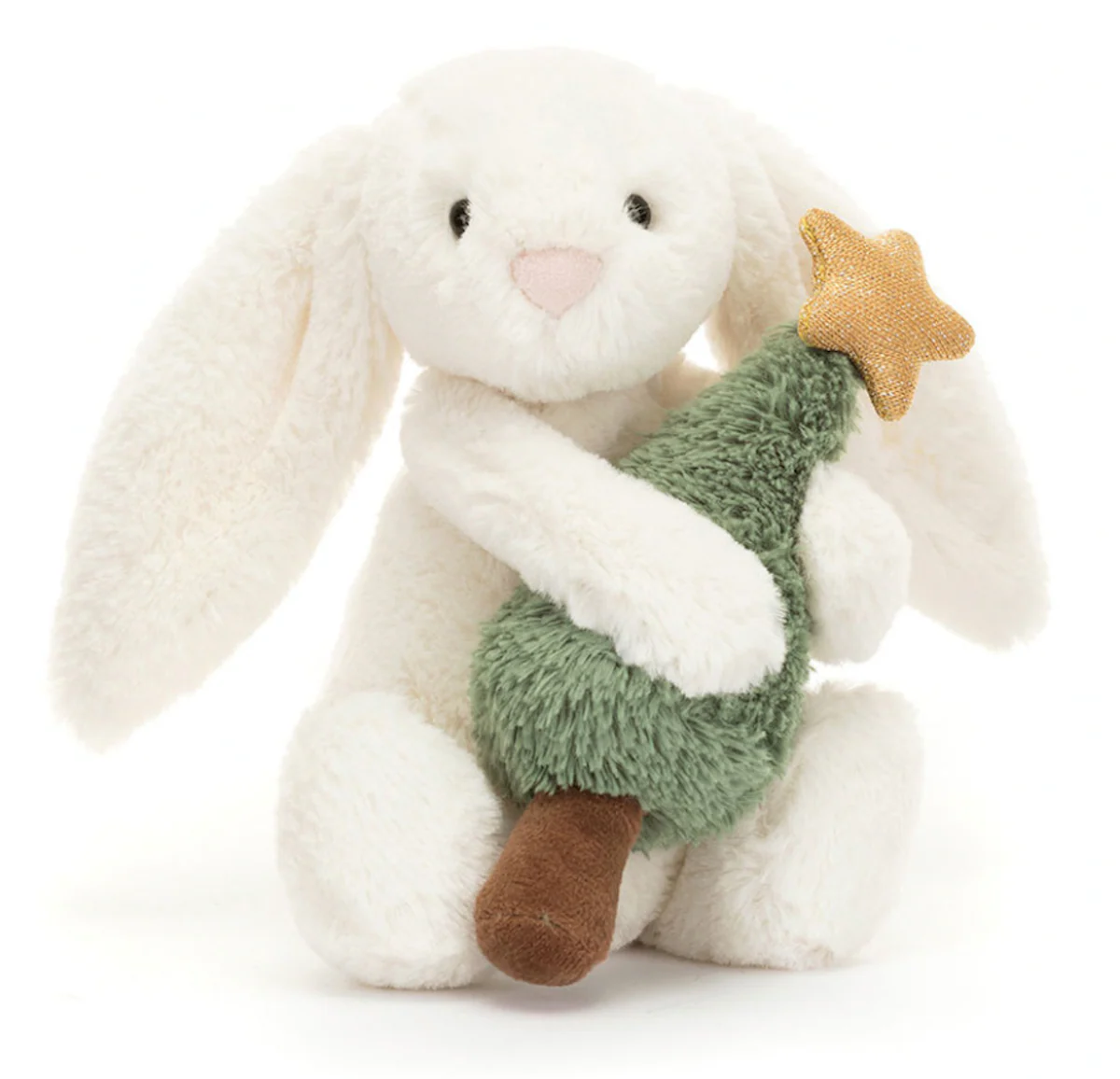 JELLYCAT Store -JELLYCAT Store Jellycat Bashful Bunny with Christmas Tree